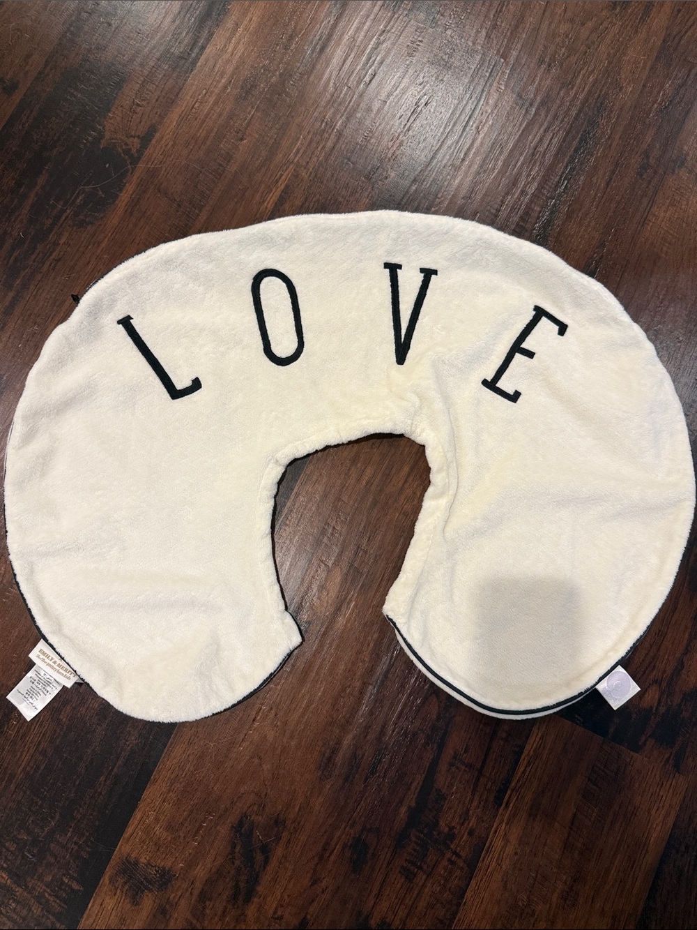 Pottery Barn Kids LOVE White Nursing Pillow Cover